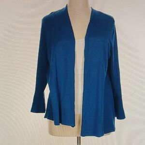 Alfani Women's Vibrant Blue Open Cardigan